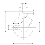 Clevis Sling Hooks Diagram