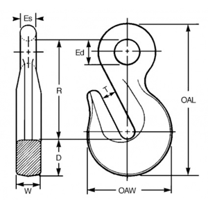 Eye Grab Hook Diagram