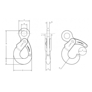 Eye Self Locking Hook Diagram