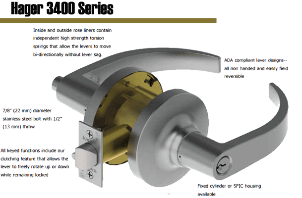 Hager 3100 Grade 1 Deadlock is a
perfect complement to the 3400 Series for extra protection against break-in and is backed by a lifetime warranty